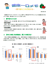 健康記事 R7年08月号